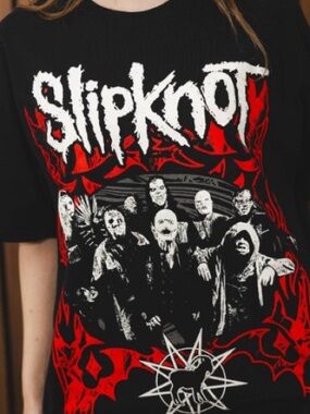 Slipknot Black & Red Graphic Short Sleeve Tee